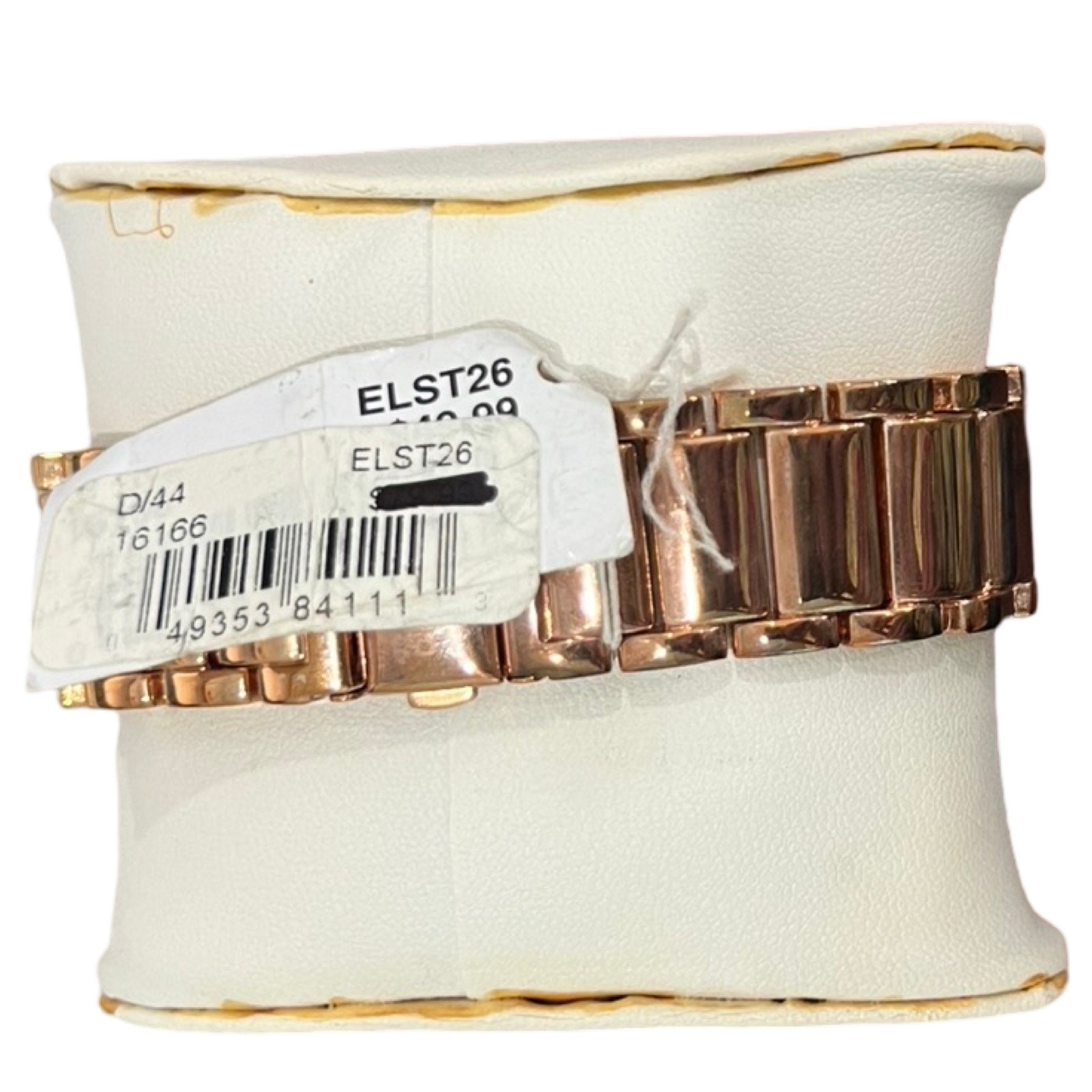 Elgin Studio Rose Gold Fold Over Clasp Analog Swarovski Crystal Watch NEW in Box