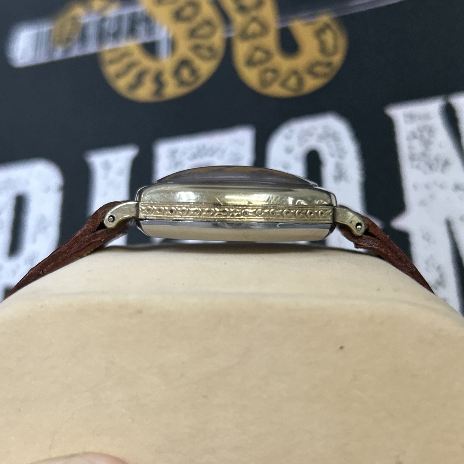 1926 Waltham Model 1907 Tonneau Shaped Grade 361 3/0s 15j Watch Running 10krgp