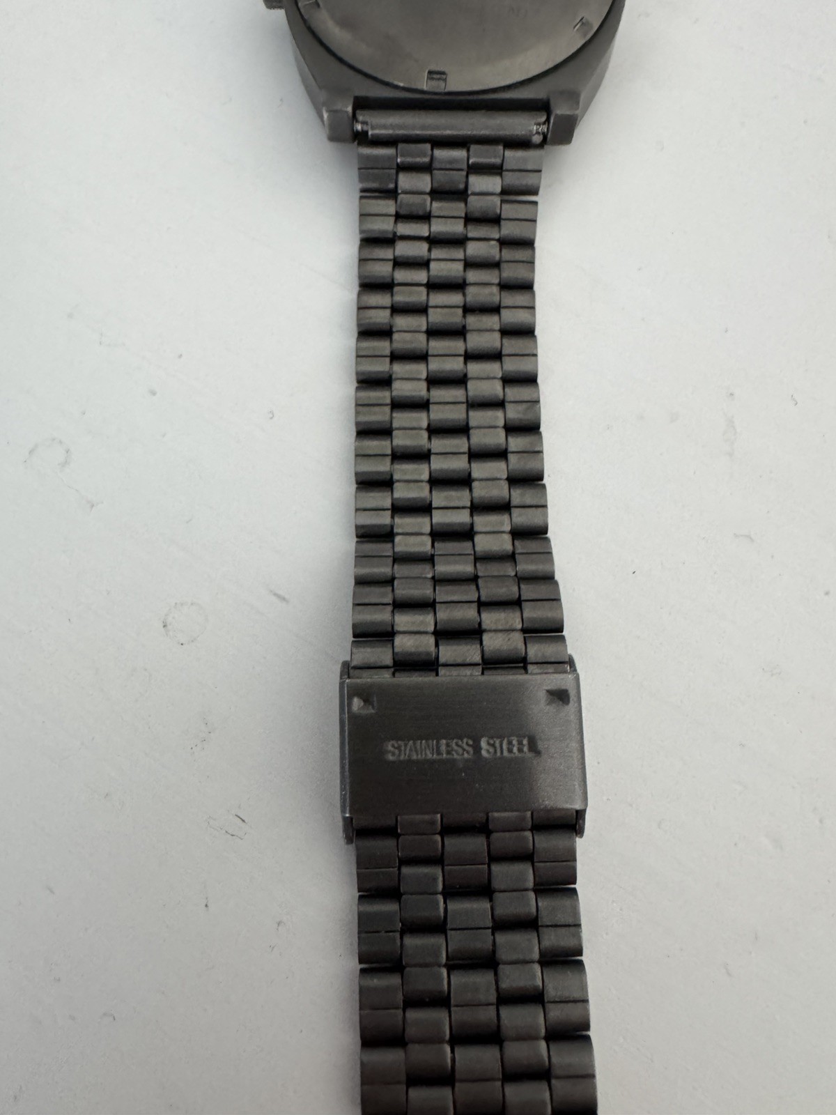 Nixon Minimal Watch, The Time Teller, Blue Face White Dial, Grey Stainless Steel