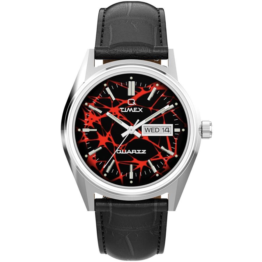 Q Timex 1978 Reissue Red Vega 38mm TW2Y55700 Red/Black Stainless Steel Watch NEW