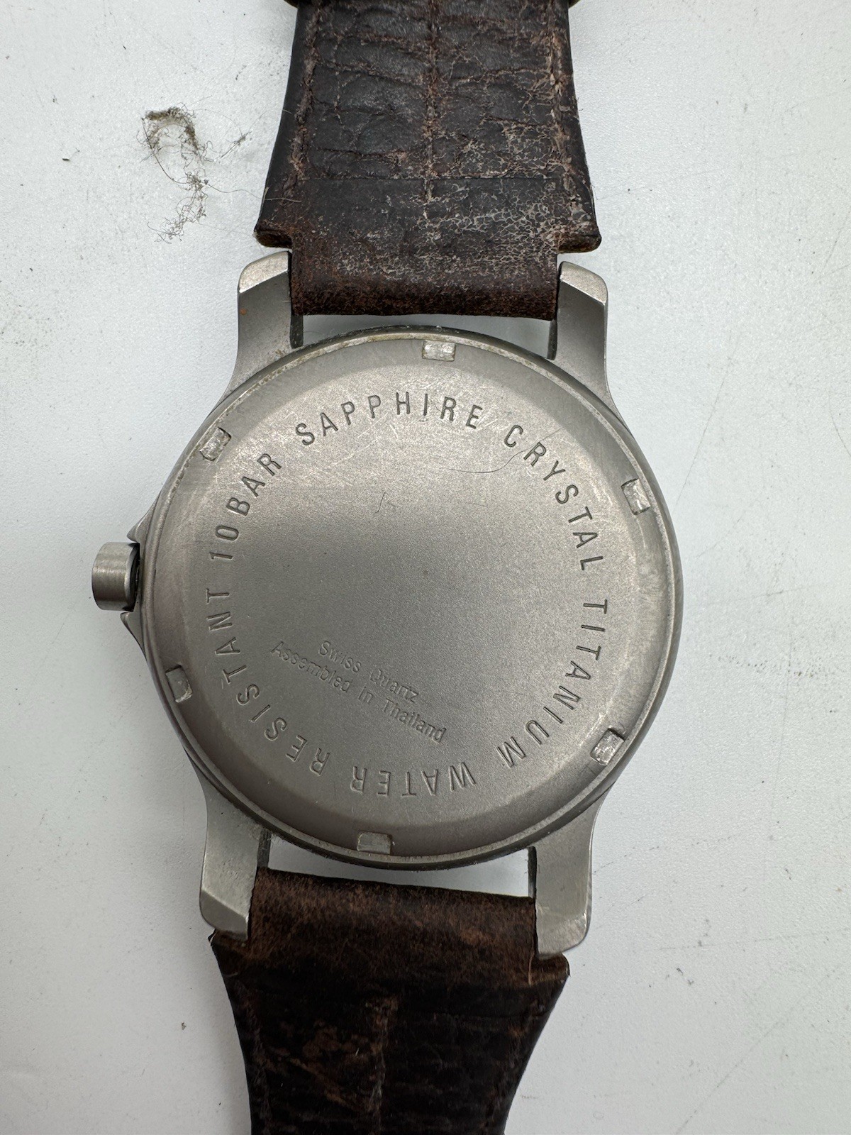 Boccia Titanium Watch Men’s All Titanium Metal Allergy Compatible Leather Band
