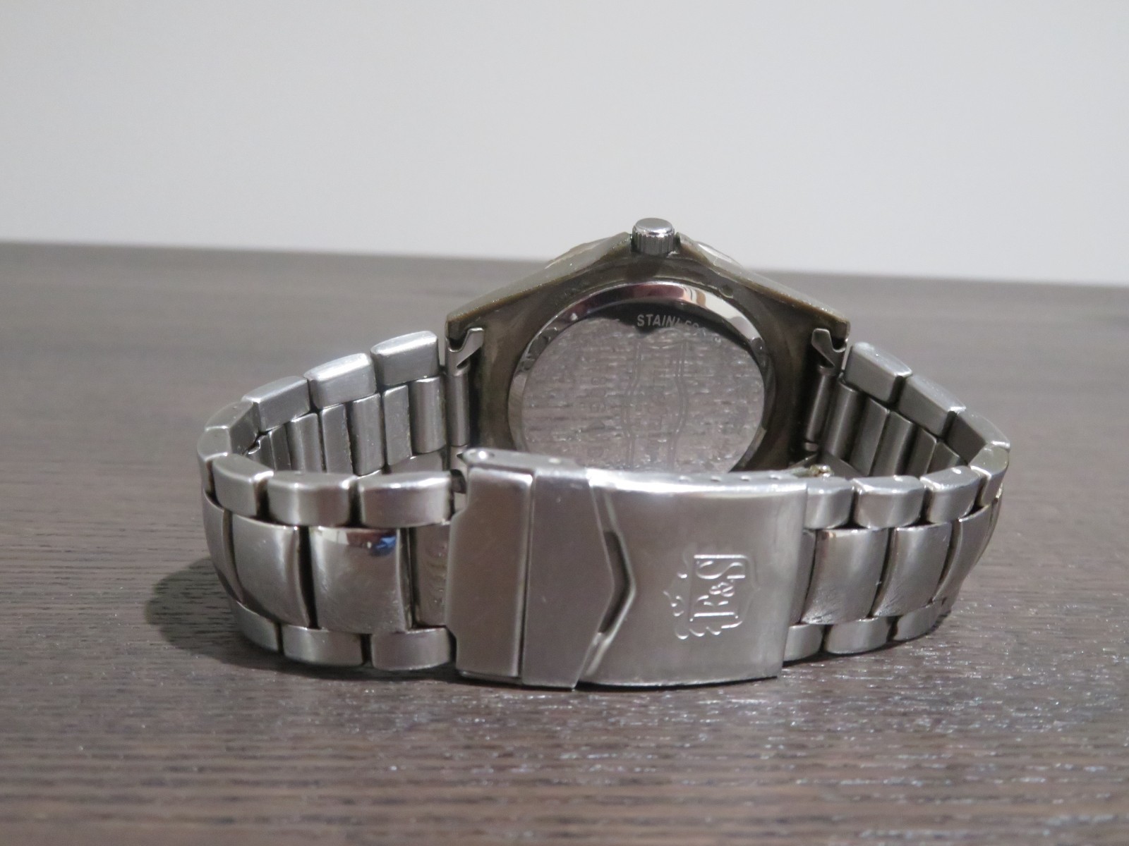 Field & Stream Quartz Watch Men 30m Silver Black Fixed Bezel 7.25″ Outdoors
