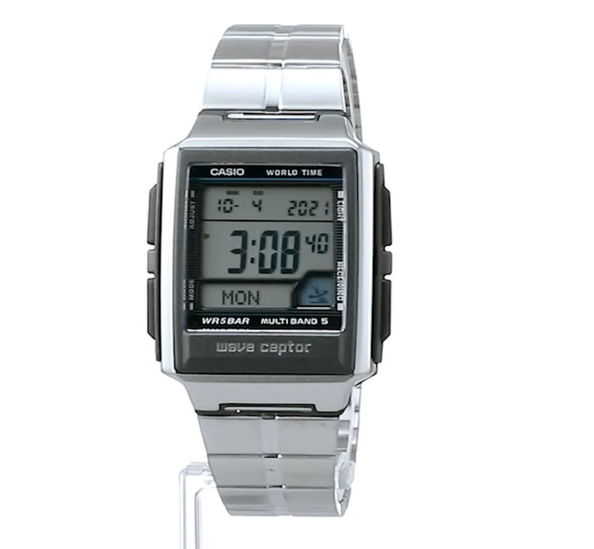 Casio Wave Ceptor WV-59RD-1AJF Men’s Radio Digital Watch Silver Japan New, Fr/s