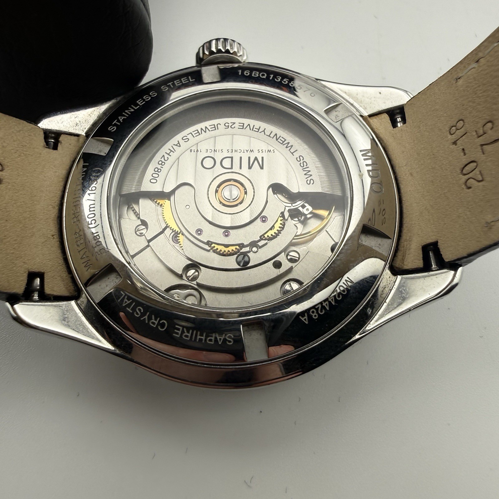 Mido Belluna II 25J Swiss Automatic Watch M024.428A Box & Hang Tag