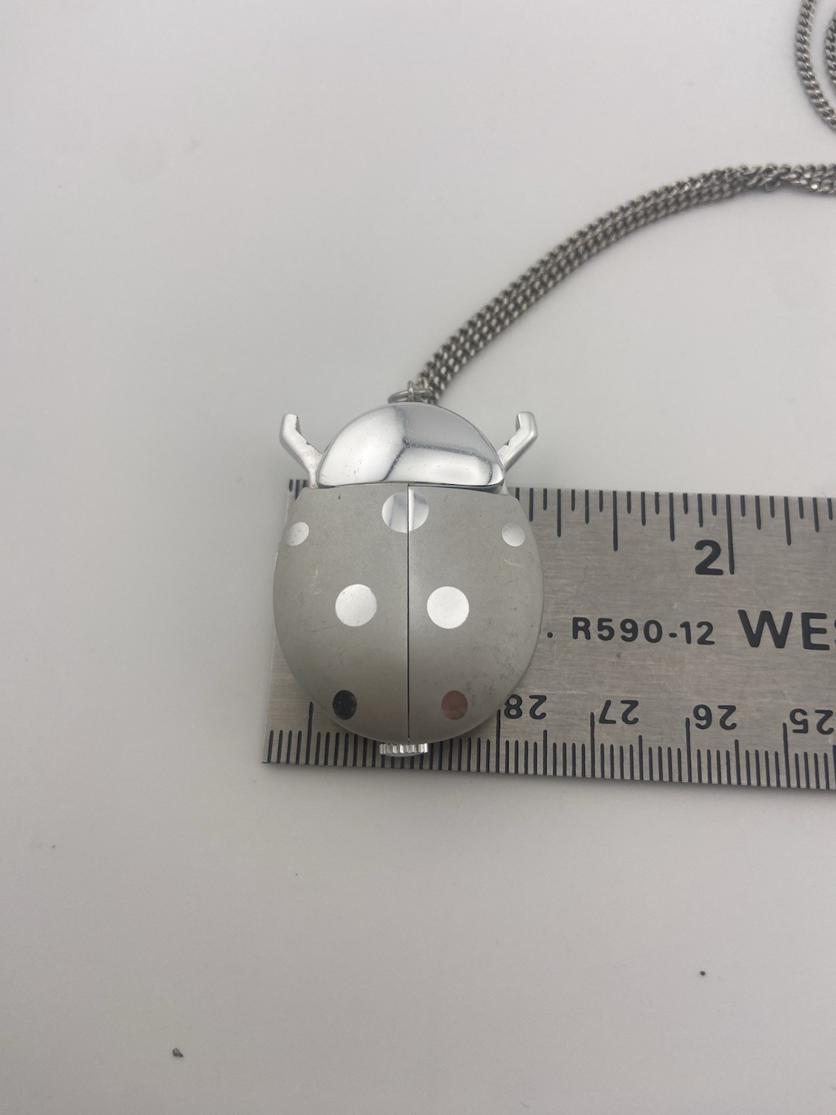 Jufrex 17 Jewel Juillerat Freres Mechanical Cicada Aluminum Swiss Pendant Watch