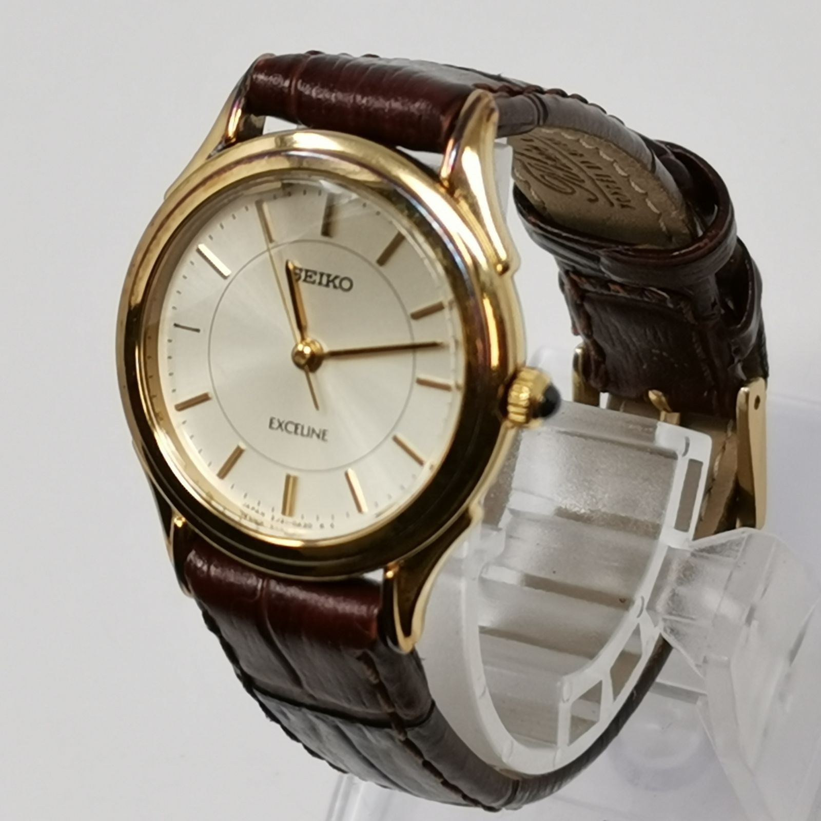 SEIKO EXCELINE SGP30 Operation Unconfirmed Due to No Battery Ladies Watch Gold M