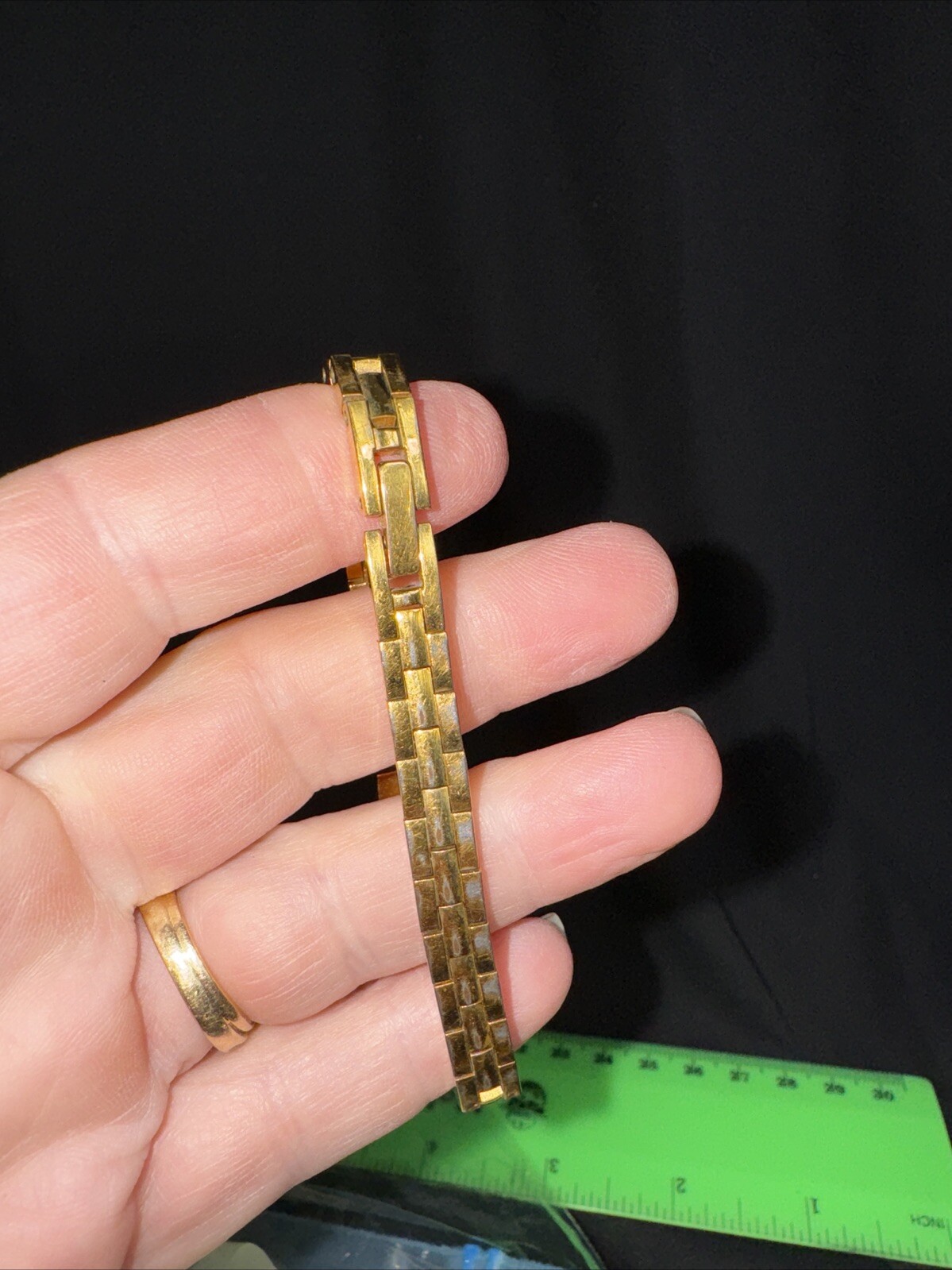 Pulsar Rare Eye Shaped Gold Case One Piece Strap Antique Watch Untested