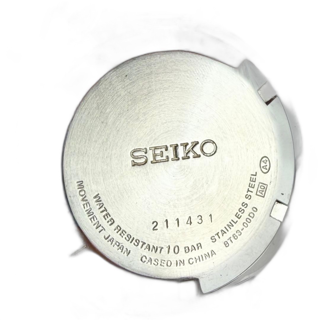 SEIKO Chronograph 8T63-00D0 Blue Dial Men’s Watch Pre-owned – Excellent