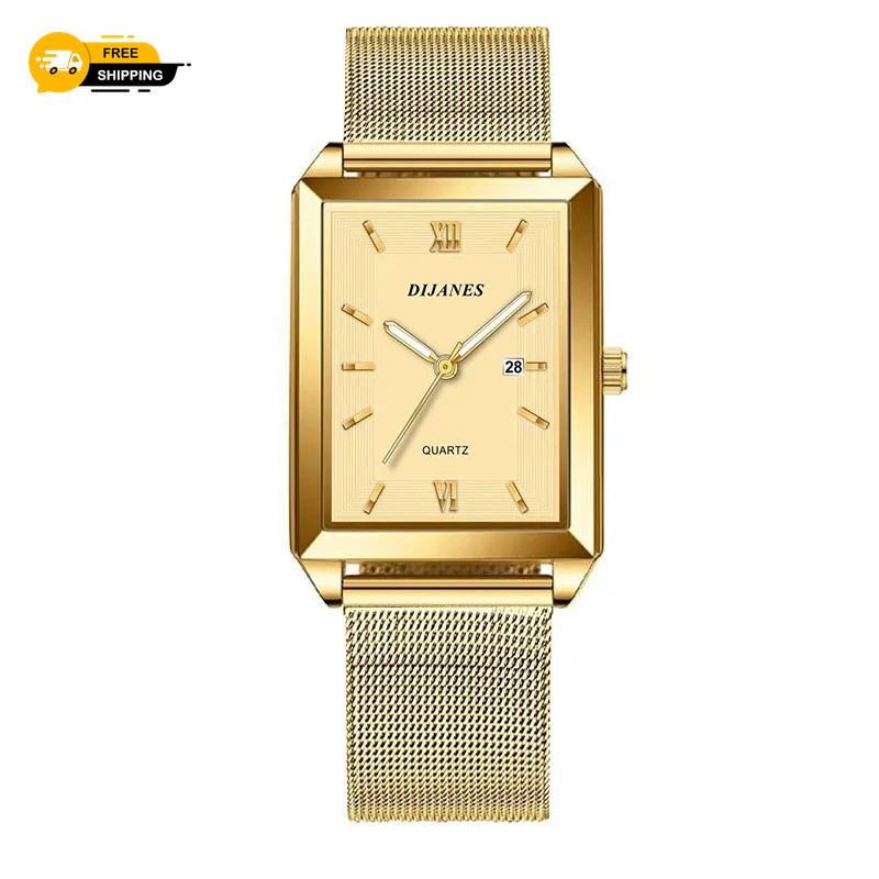 Mens Fashion Sports Watches Simple Men Luxury Gold Business Ultra Thin Watch