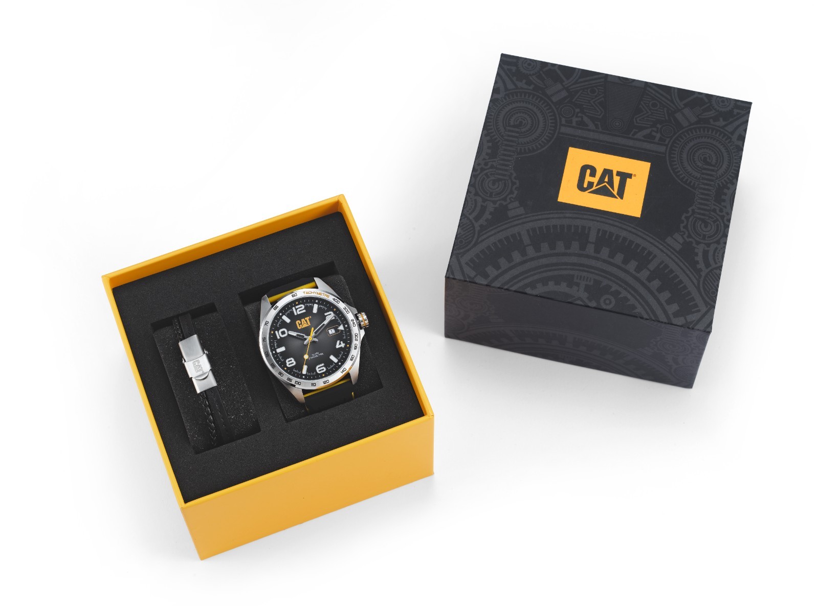 Cat Men Watch & Bracelet Gift Box Set (SET.QE.141.21.132)