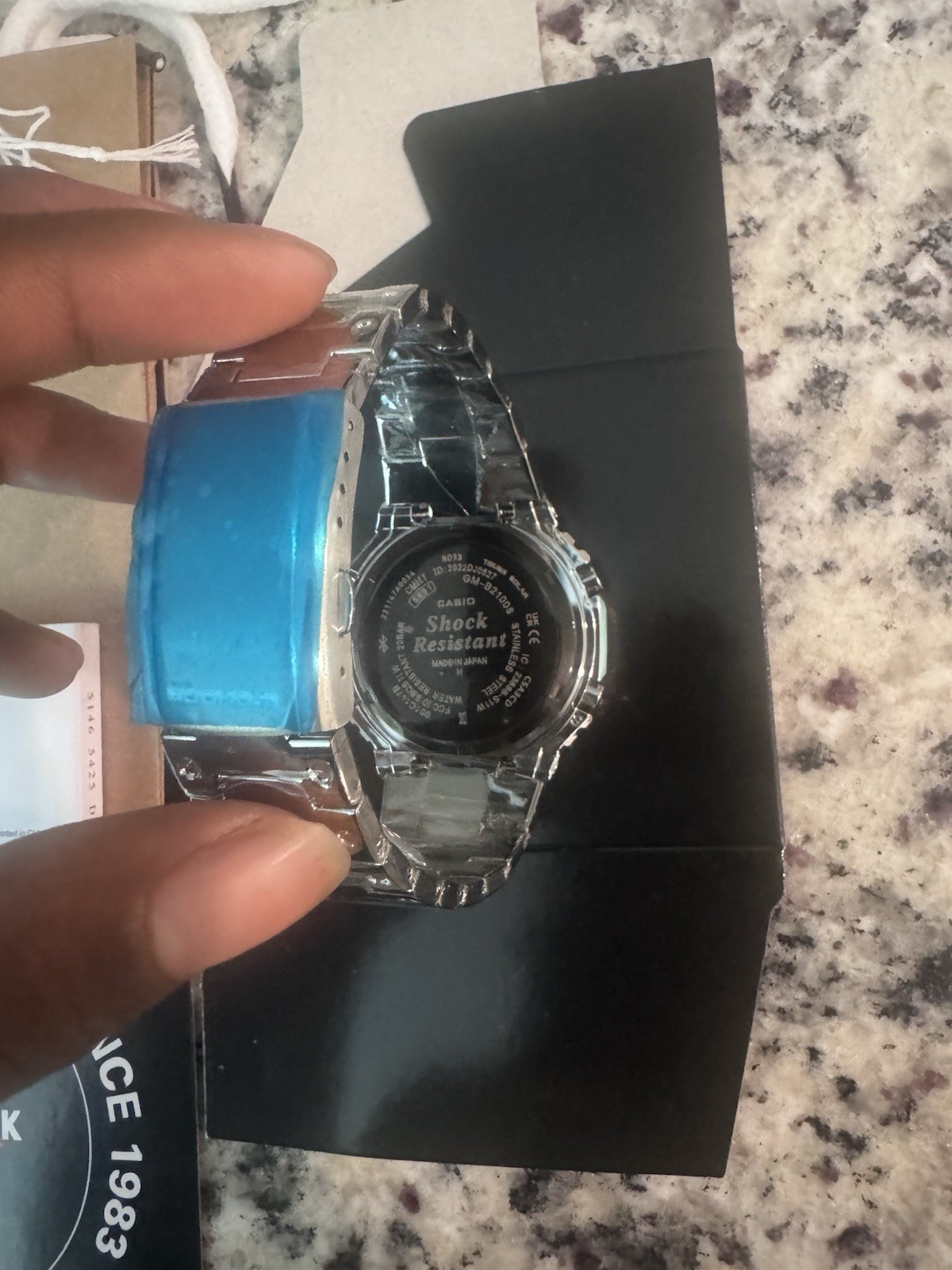 Shock-Resistant Blue Steel plated w/Box