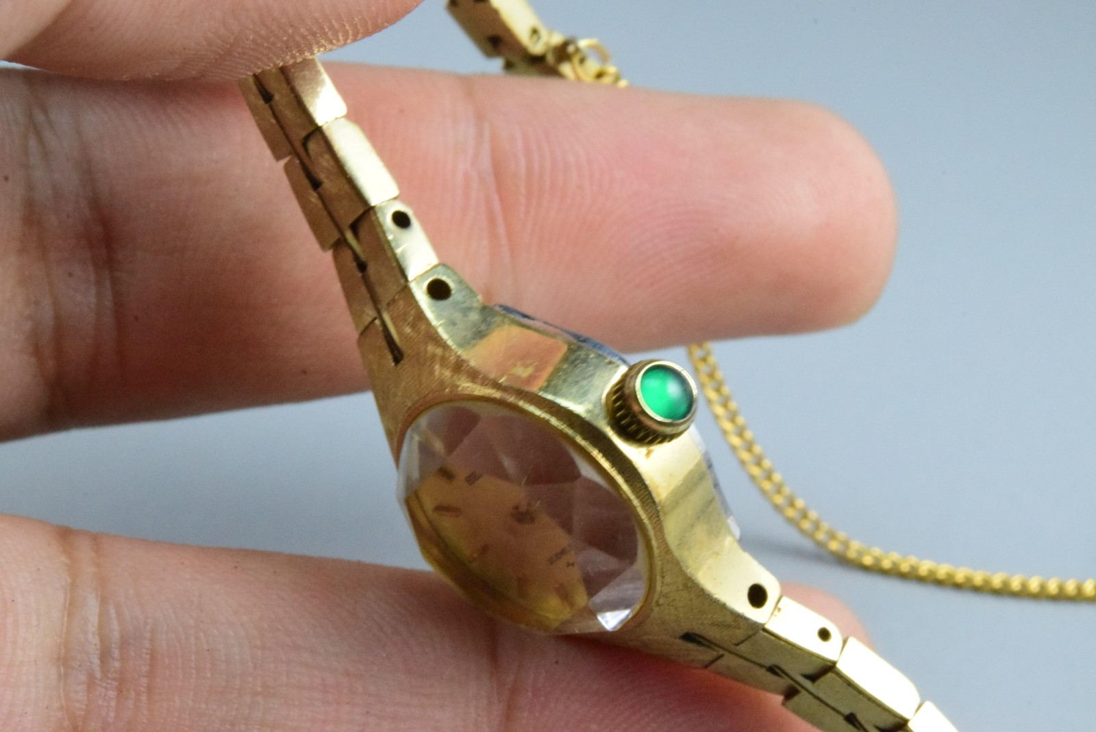 Vintage watch Seiko Gold Plate 17 7240 Yellow Lady Hand Winding oval 23mm