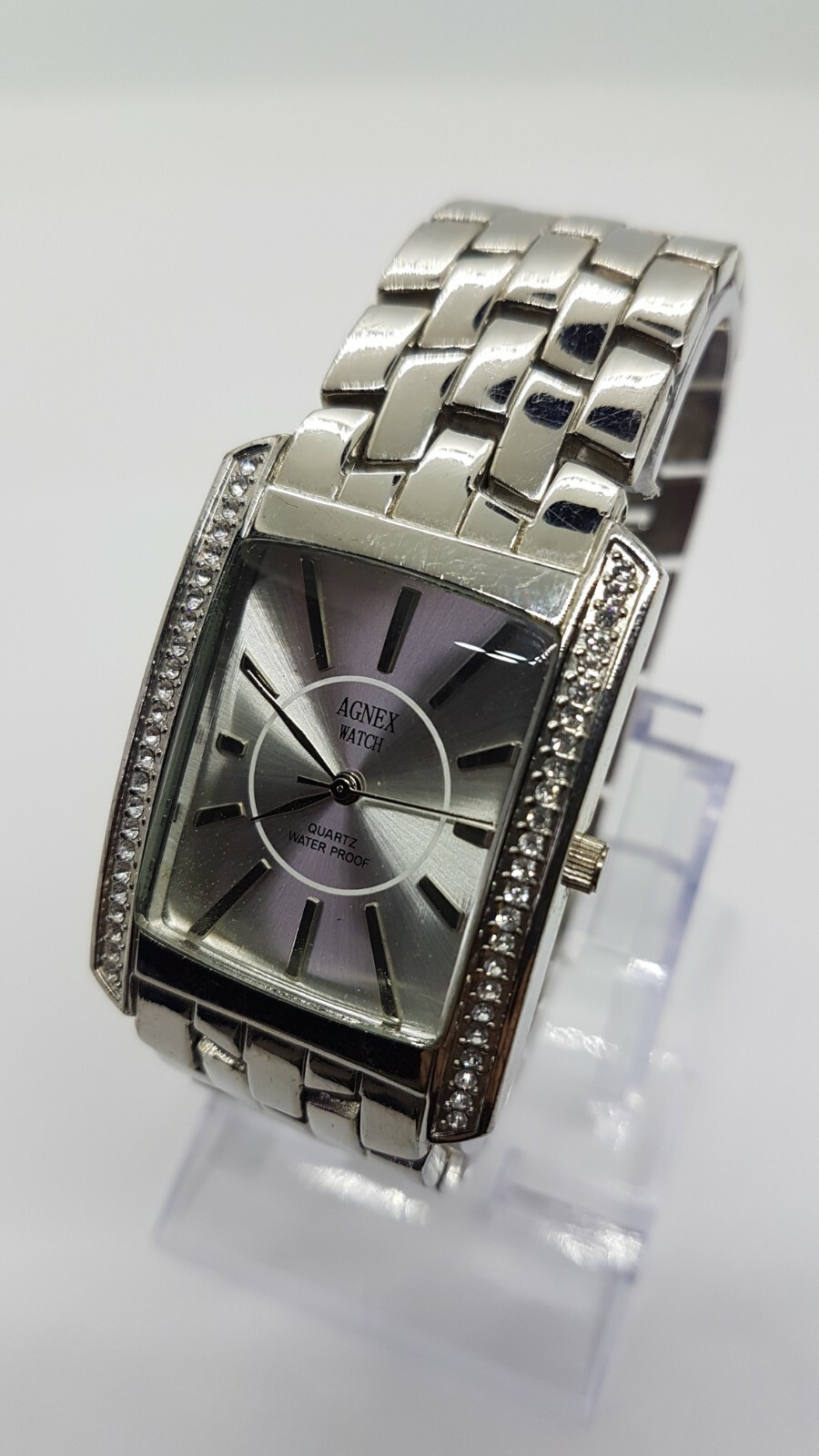 Agnex modern Square Watch for Men and Women, Fashion Diamond Style Watches Cool