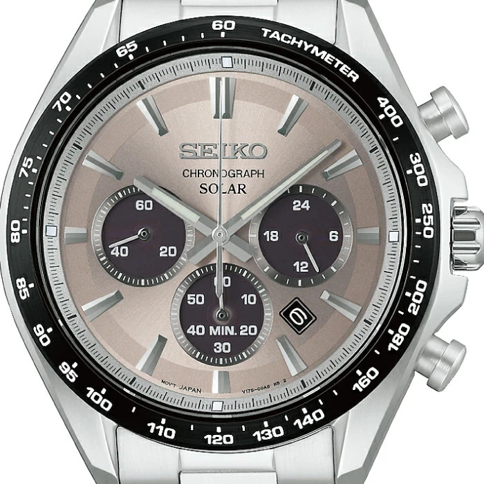 Seiko Selection SBPY181 Men’s Solar S Series One-Push Tri-Fold Clasp Chronograph