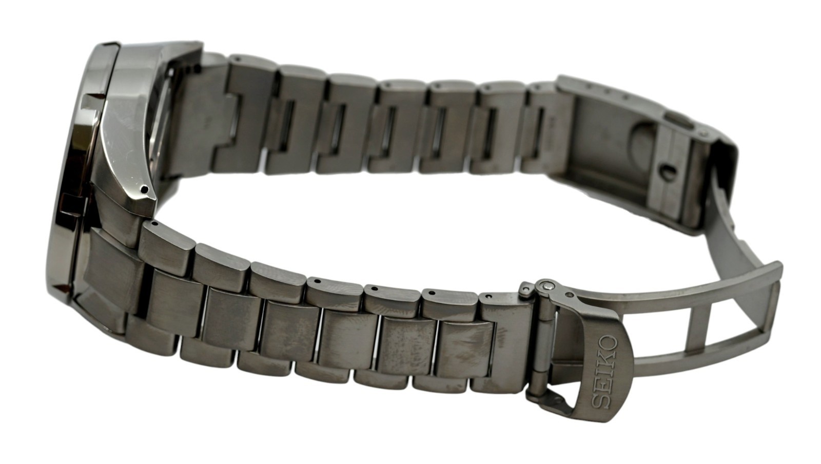 Seiko 46.5mm Landmaster Spring Drive Automatic Titanium 5R66-0AY0 Watch SBDB005!