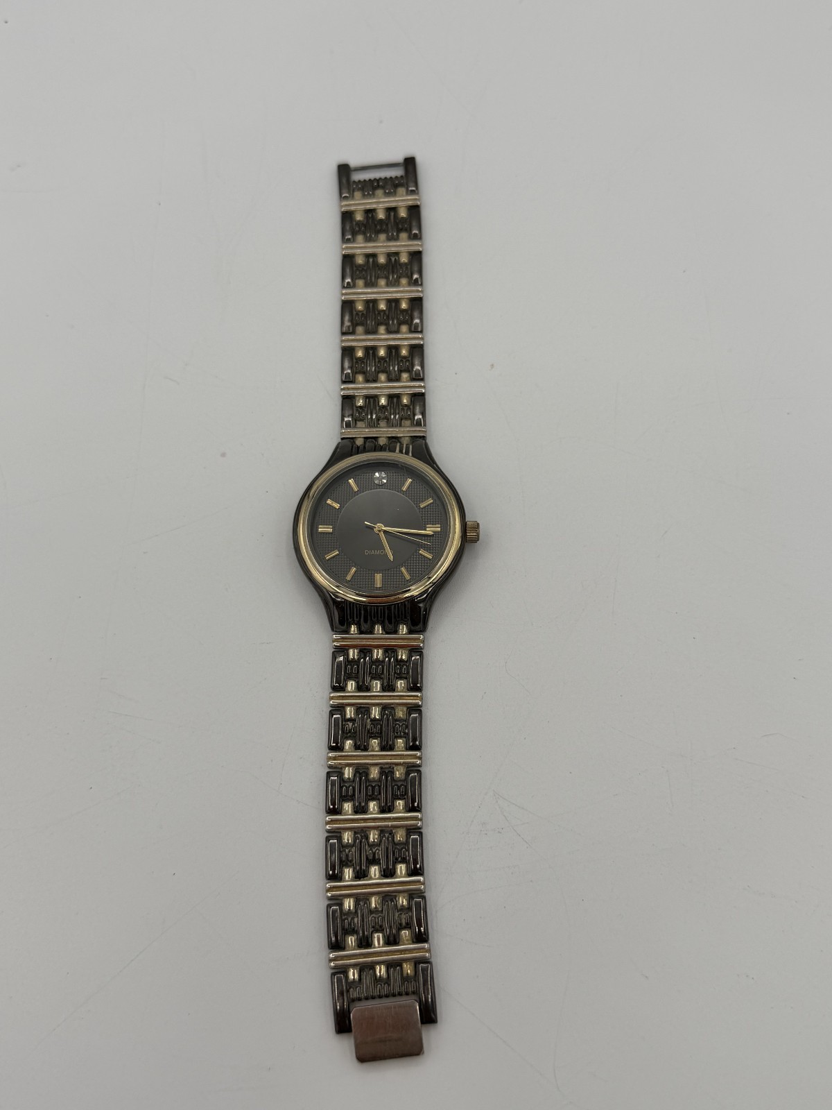 Vintage Allude Men’s Quartz Timepiece With Diamond Accent. Works Great READ DESC