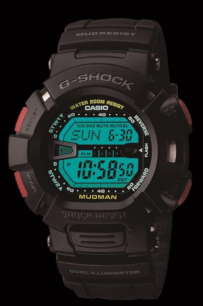 G-Shock Mudman Super Dual Illuminator Men’s Quartz 52mm Digital Watch G9000-1V