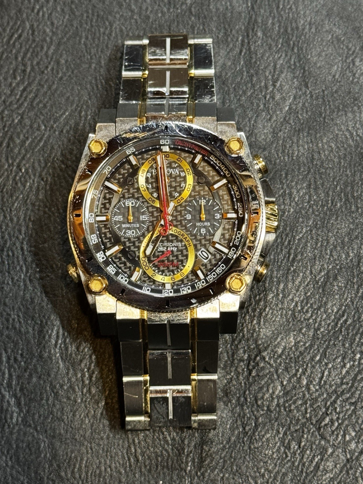 Bulova Precisionist Chronograph Men’s Black Watch – 98B228~