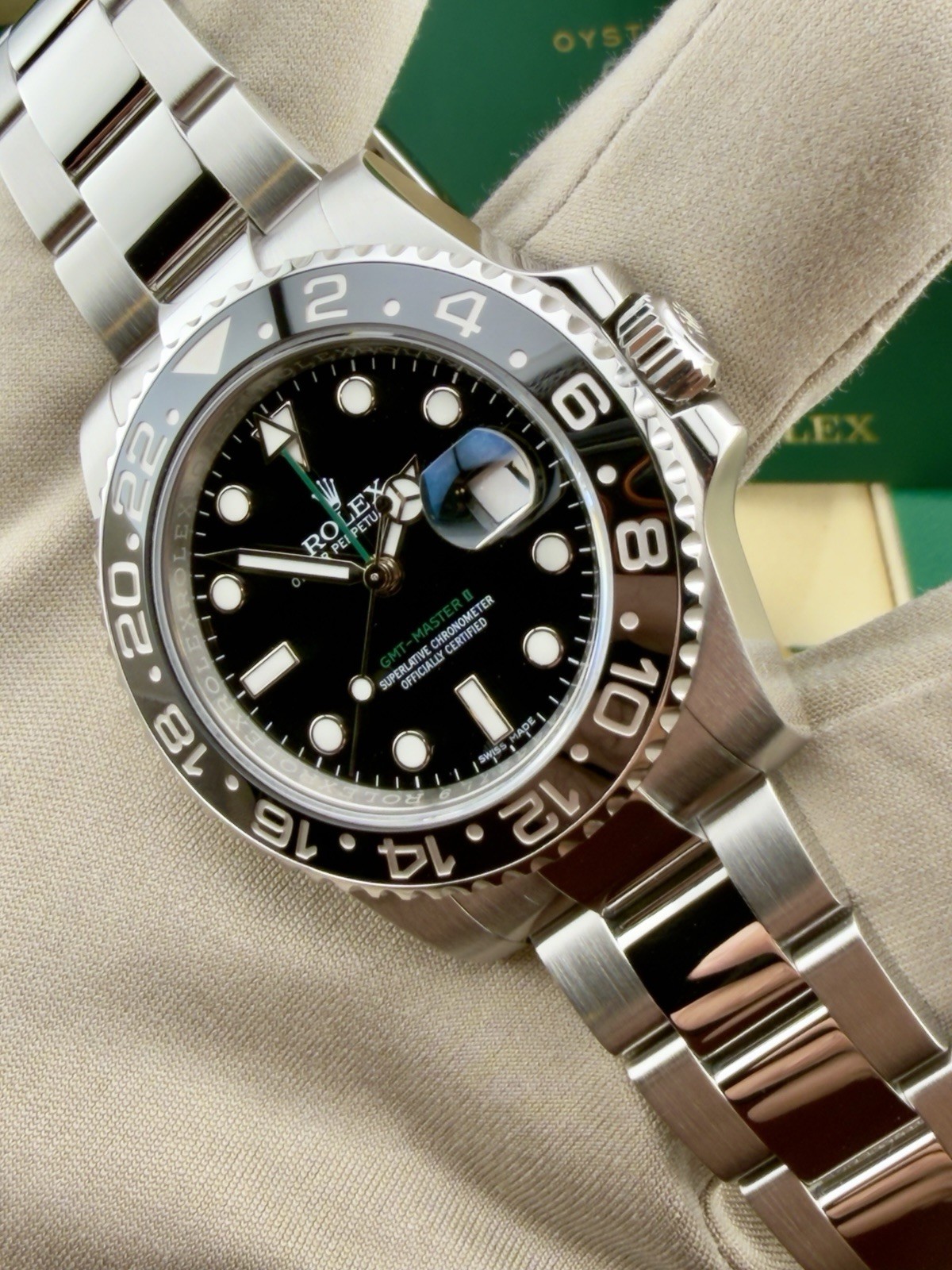 2016 Rolex GMT-Master II 116710LN Black Bezel Complete Set Men’s Watch B&P