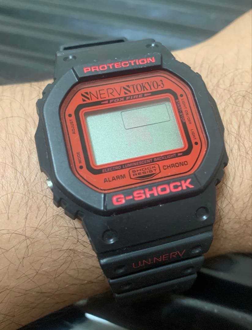 CASIO G-SHOCK Evangelion New Theatrical Edition NERV DW-5600VT Used Japan