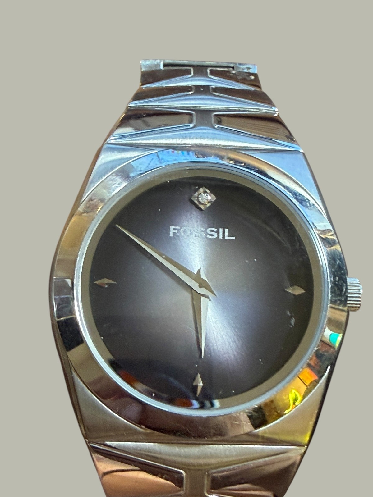 Fossil ARKITEKT FS-4022 Men’s Stainless Steel Gray Dial Quartz Wristwatch
