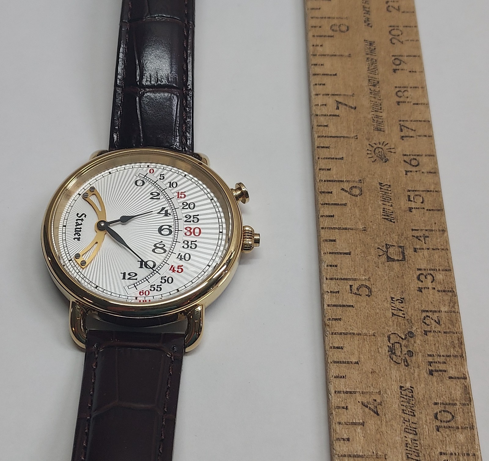 Stauer Retrograde – Man’s WRIST WATCH – QUARTZ – STAINLESS STEEN – WATER RESISTA