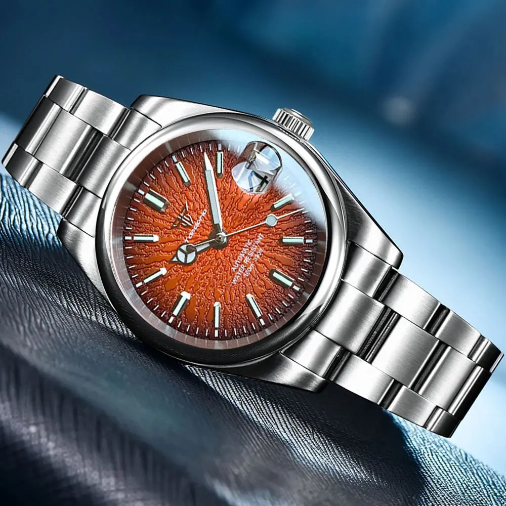Tandorio Sapphire Glass Men’s Automatic Mechanical Diver Watch For Miyota 8215