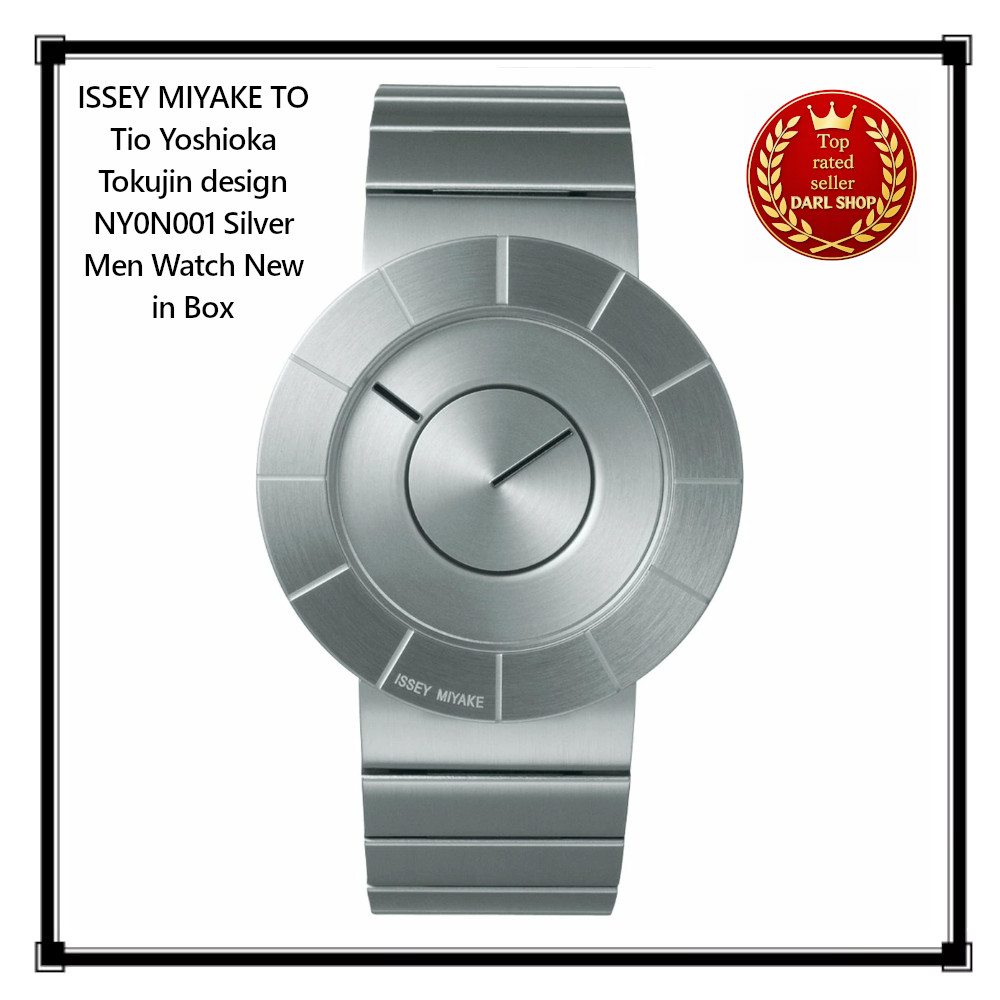 ISSEY MIYAKE TO Tio Yoshioka Tokujin design NY0N001 Silver Men Watch New in Box