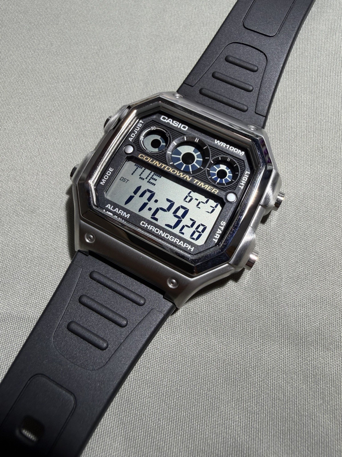 Casio AE1300WH Custom Mod Stainless Steel Case Mineral Crystal Premium Build