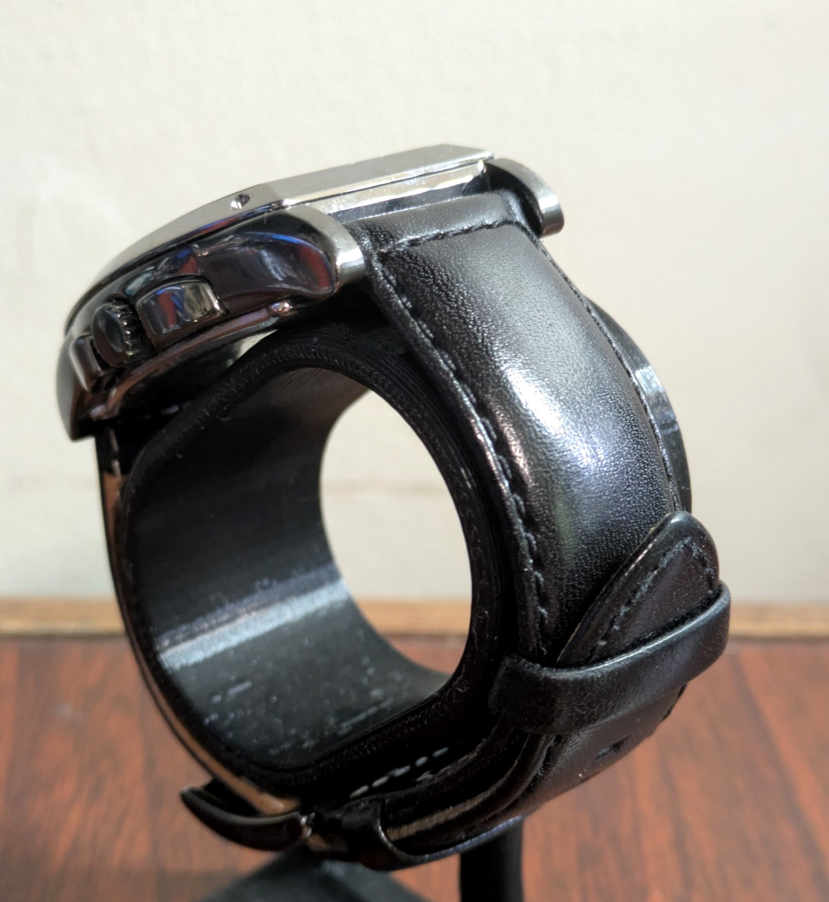 Men’s Fossil Arkitekt Chrono Date Analog Quartz Watch – Black Leather FS-4320