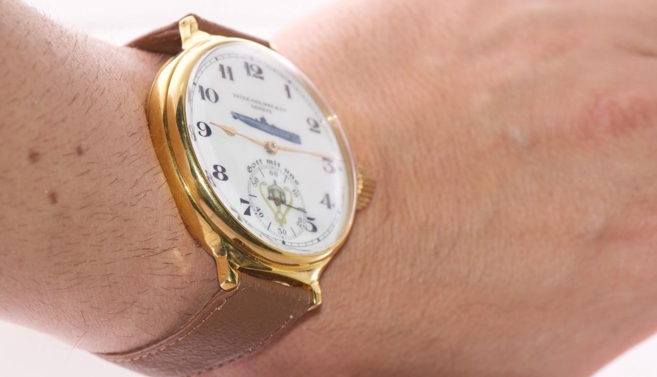 RARE WWI Patek Philippe U-Boat Submarine Kaiser Wilhelm II Military Watch 50mm