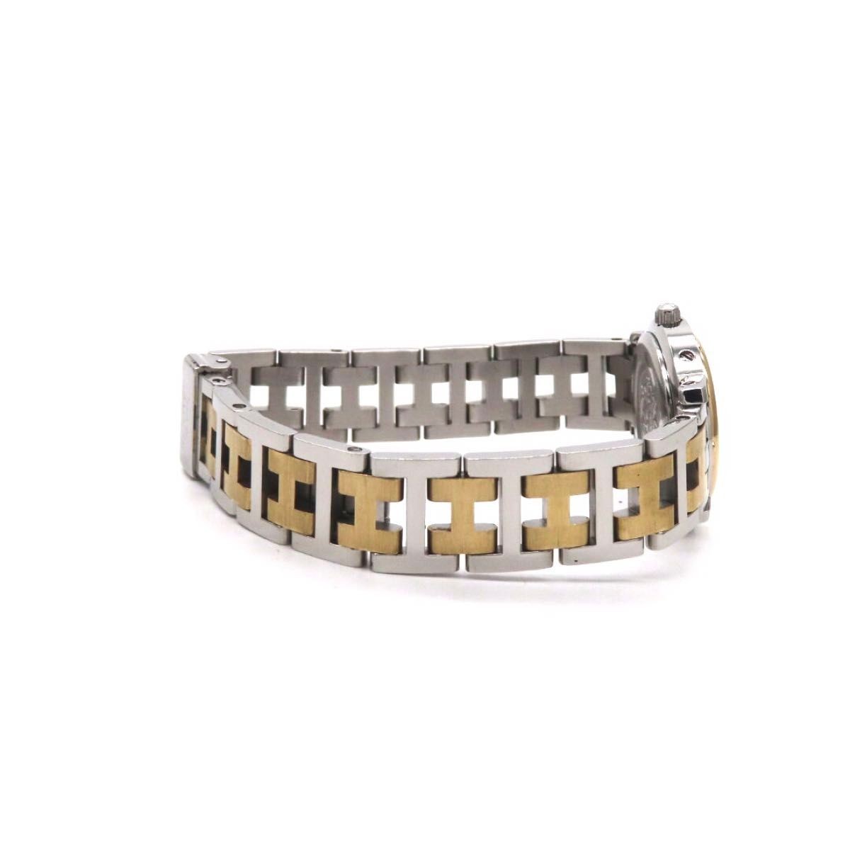 [B1P] HERMES Clipper CL4.220 Ivory Dial Ladies Combo Watch [v7y]