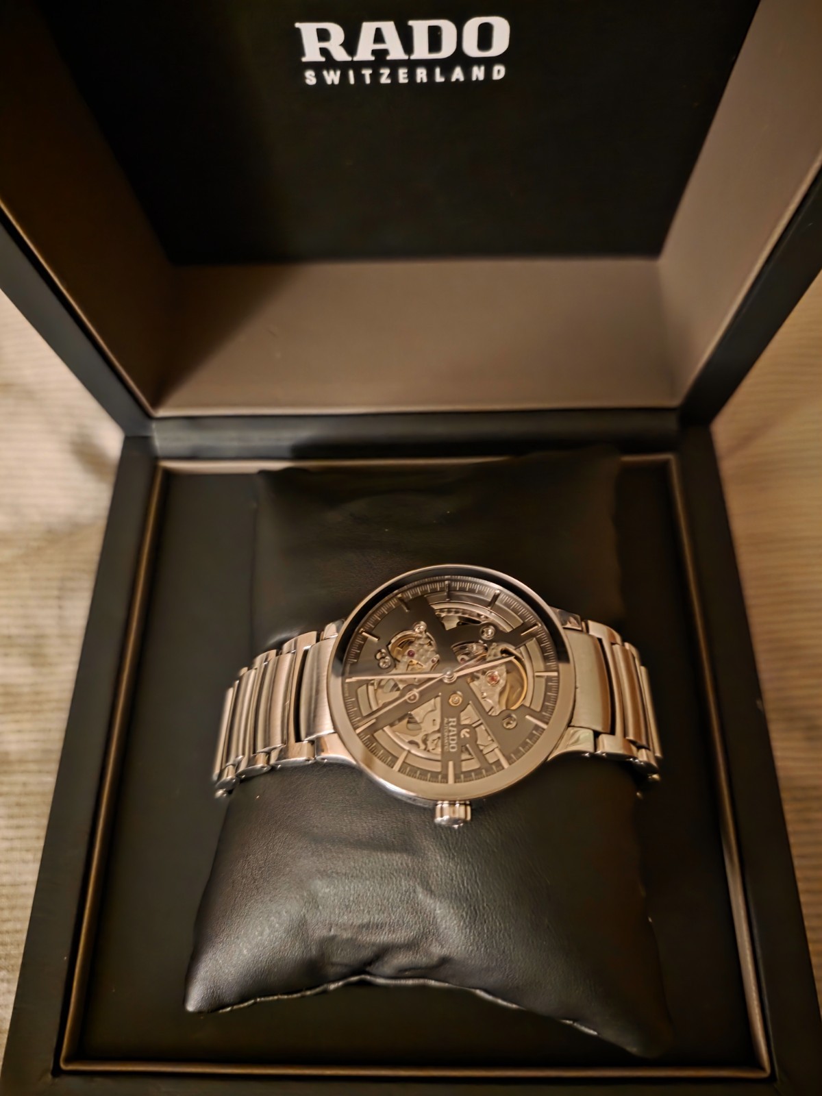 Rado Centrix 38mm Men’s Skeleton Automatic Watch R30179113 -Box & Papers