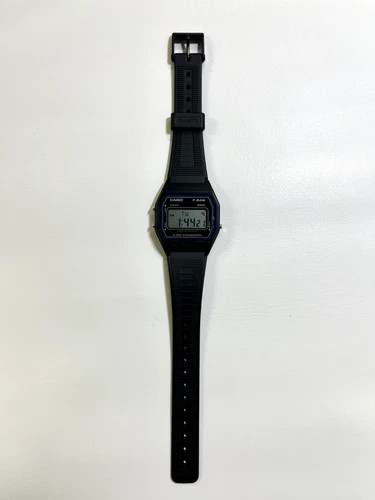 CASIO Watch Standard F-84W-1QJH Black Simple designed Watch NEW