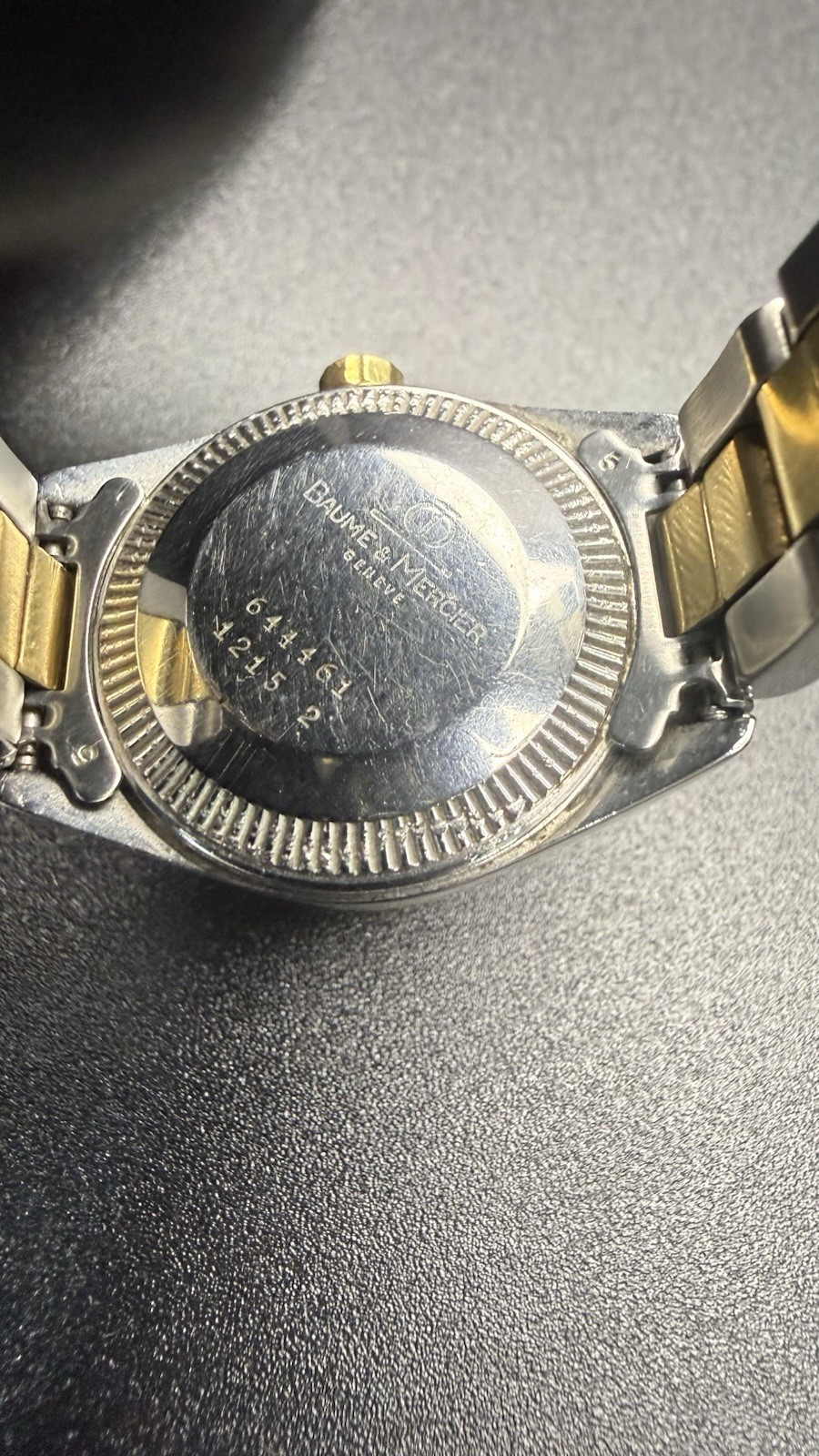 Baume & Mercier Automatic Classic Watch Two-Tone Gold Dial Roman Date