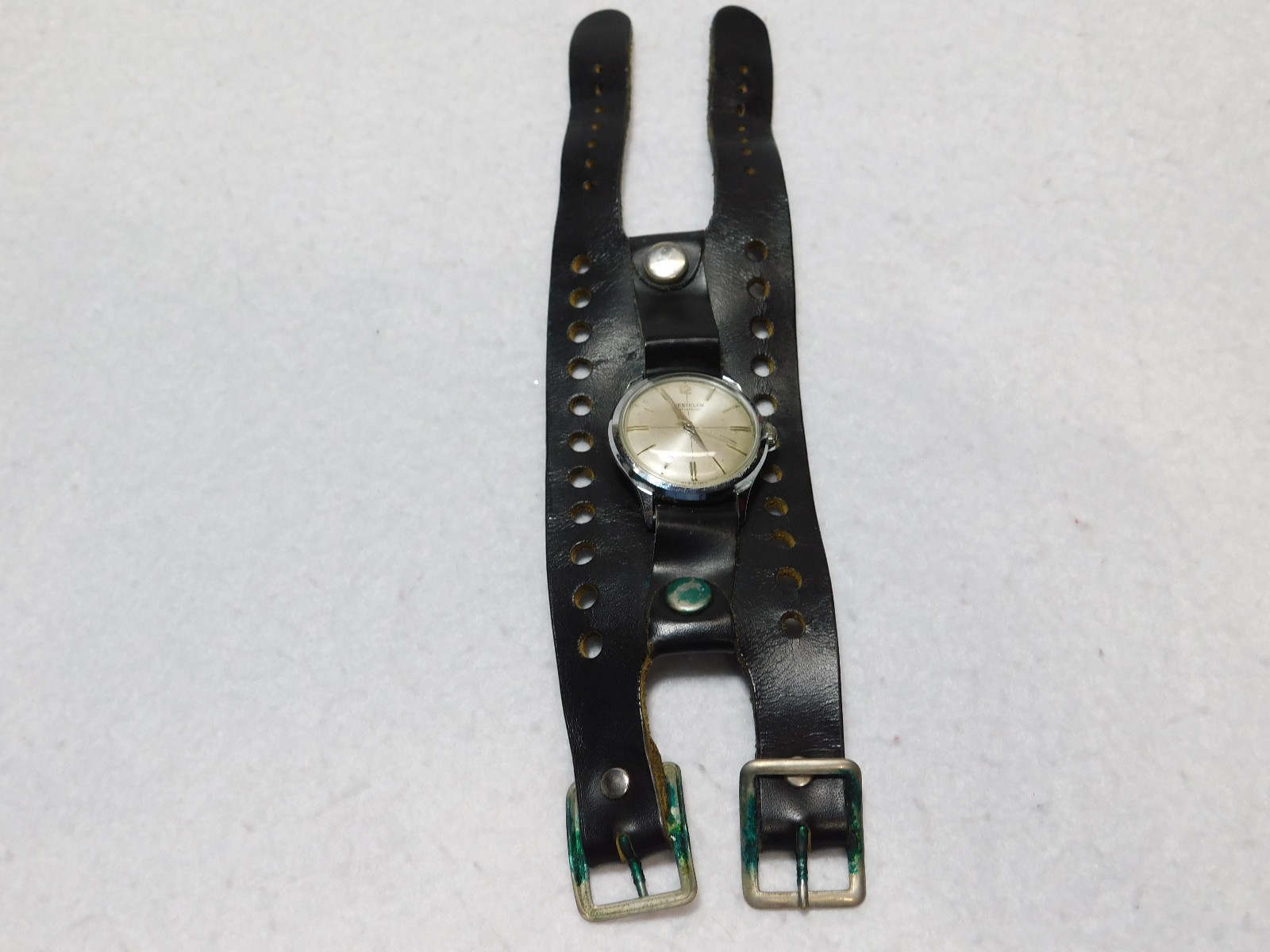 Vintage Mens Westclox Wind Up Watch For Parts/Repair. Runs But Is Fast