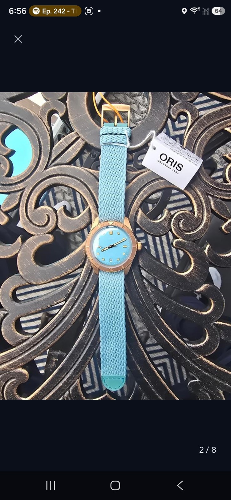 Oris Divers Sixty-Five “Cotton Candy” Sky Blue 01 733 7771 3155-07 3 19 02BRS
