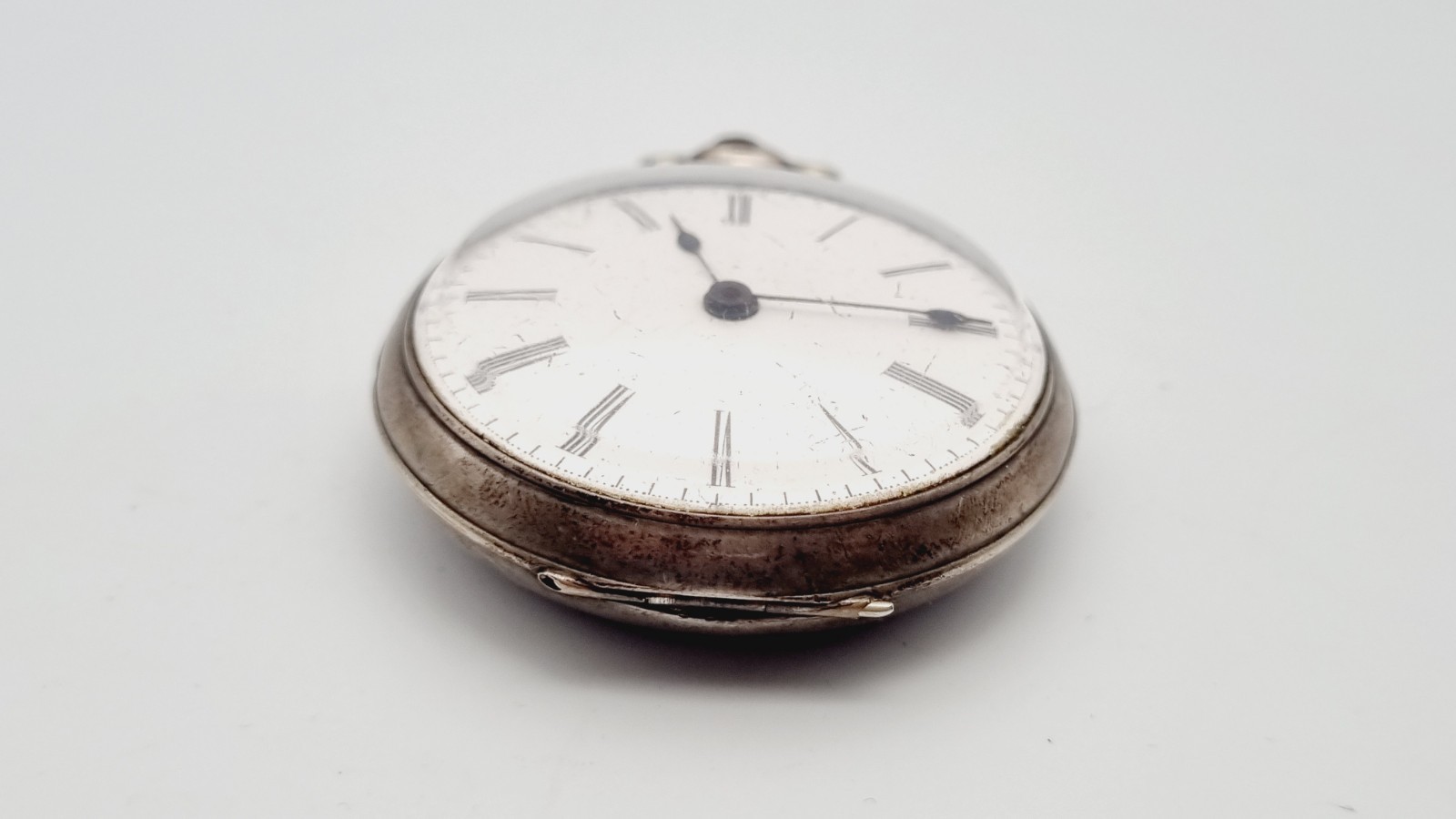 silver duplex chinese market pocket watch