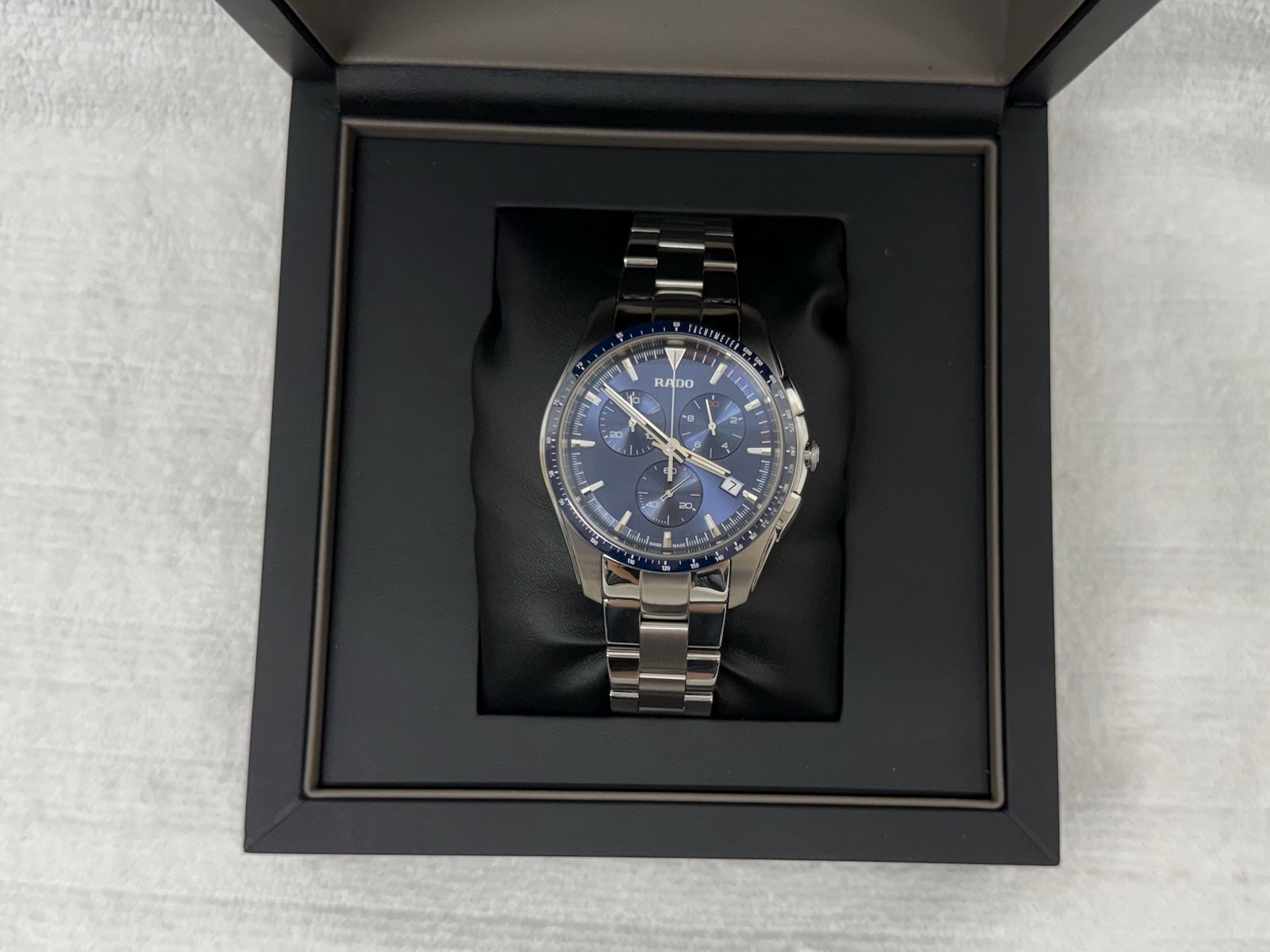 Rado Hyperchrome Quartz Chronograph Blue Dial Stainless Men’s Watch R32259203