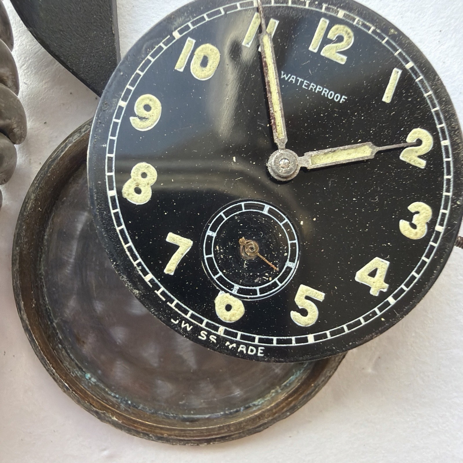 AV11 Remington Military Style Lumed Mens 33mm Mechanical Watch For Repair As Is
