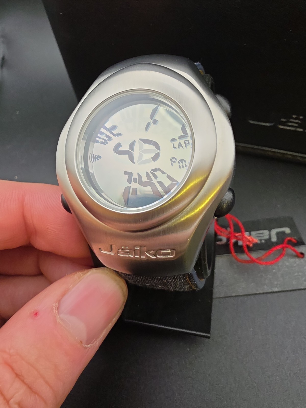 Jaiko Retro Digital LCD Watch BNWT Futuristic UFO Design Denim Strap Unisex