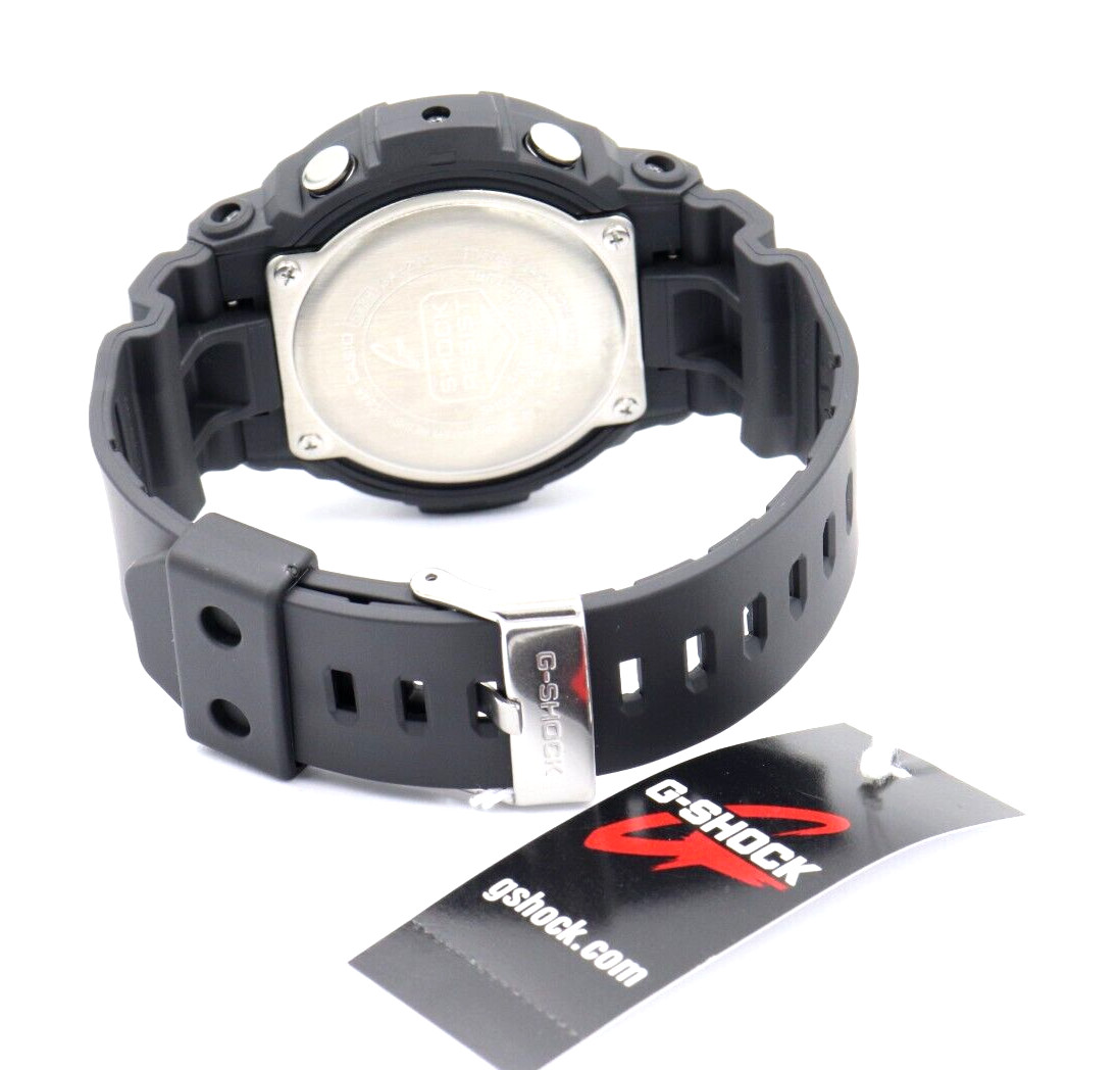 New Casio G-Shock Analog-Digital Black Chrono Men Watch 53mm GA201-1A $150