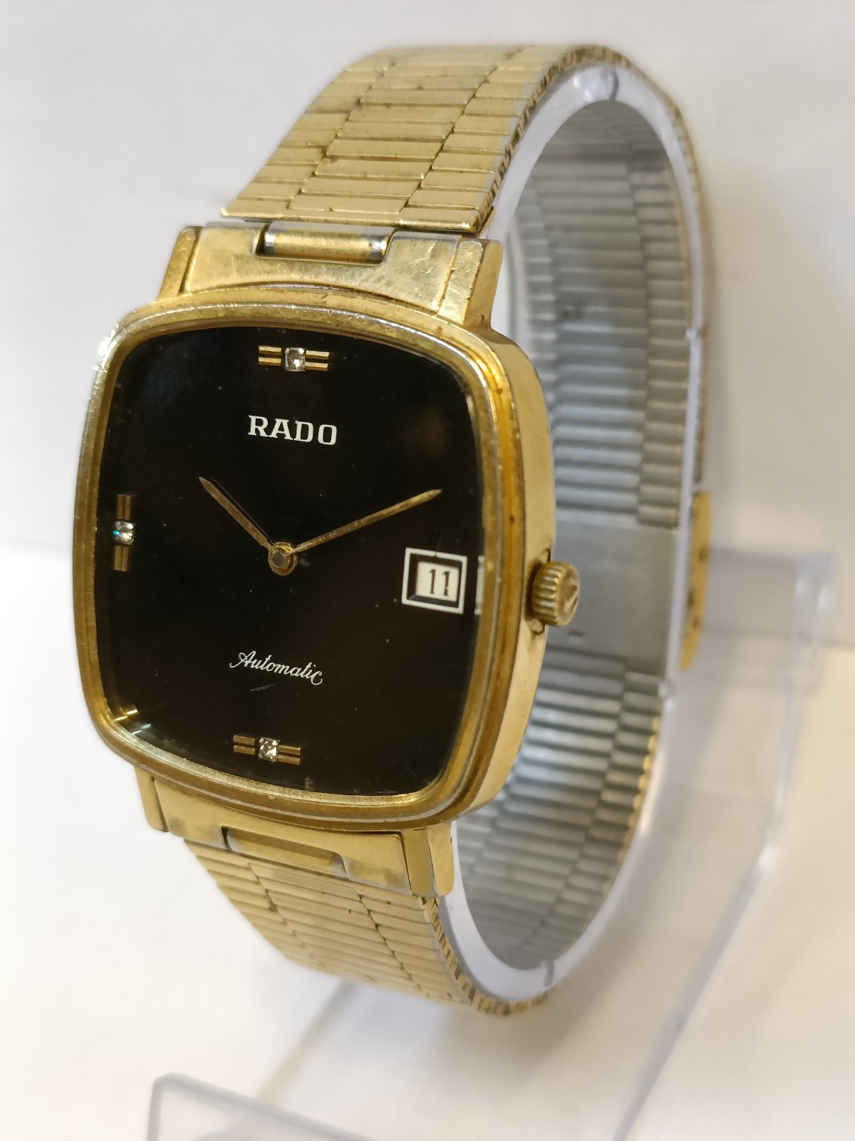 VINATGE RADO AUTOMATIC BLACK DIAL 634.7925.2 SWISS MEN’S WORKING CONDITION