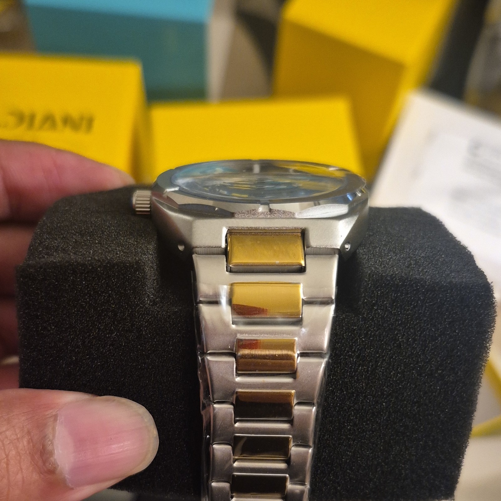 Invicta Celestial Polaris Men Watch 42mm Gold And Steel (69209)