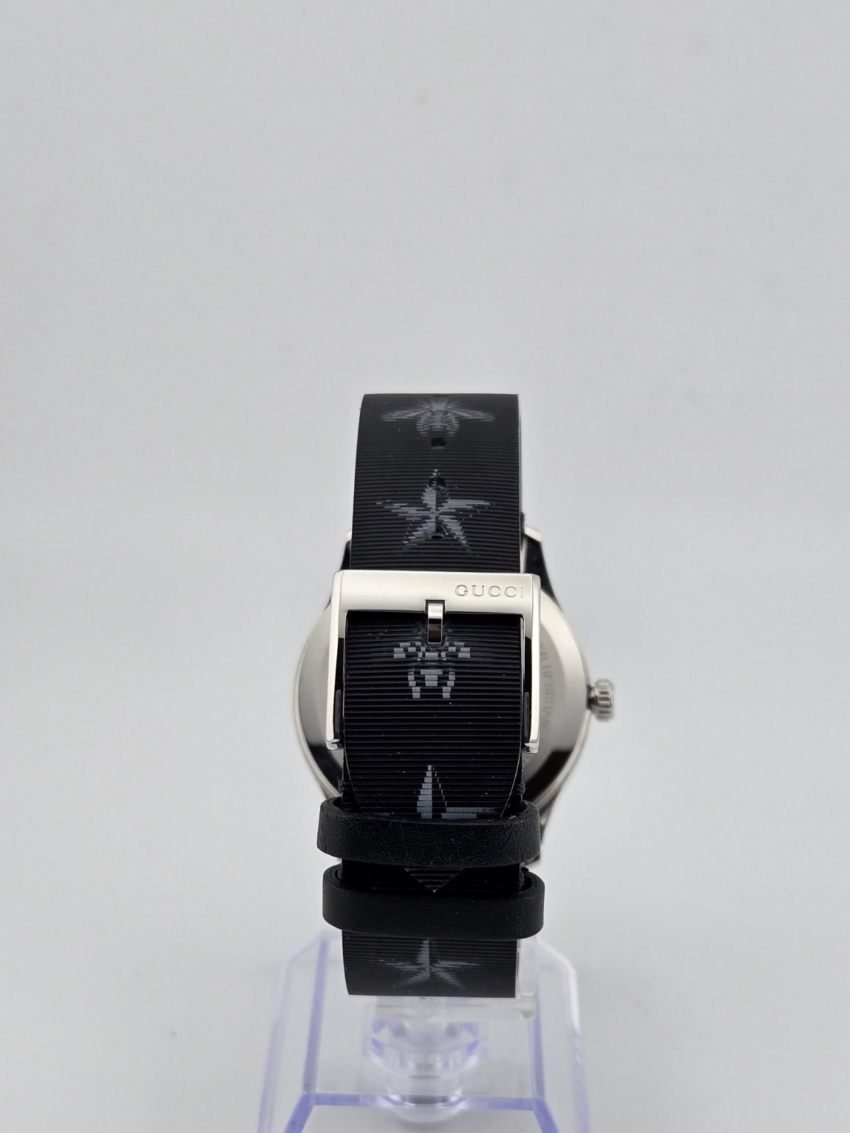 Gucci G-Timeless YA1264105 Women’s Bee and Star Black Dial Watch ⌚