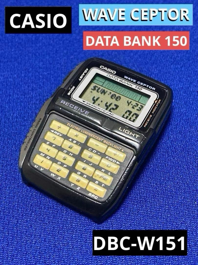 New Battery Casio Wave Ceptor Data Bank 150 DBC-W151 Digital Watch No Band