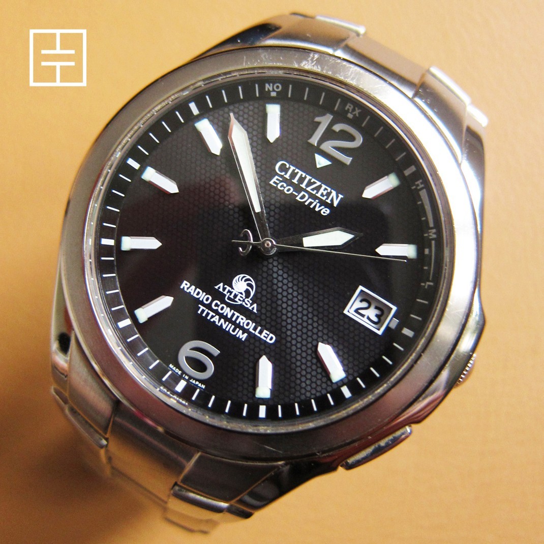 CITIZEN Attesa H410-T003788 TA Eco-Drive Radio Controlled Titanium Watch (JAPAN)