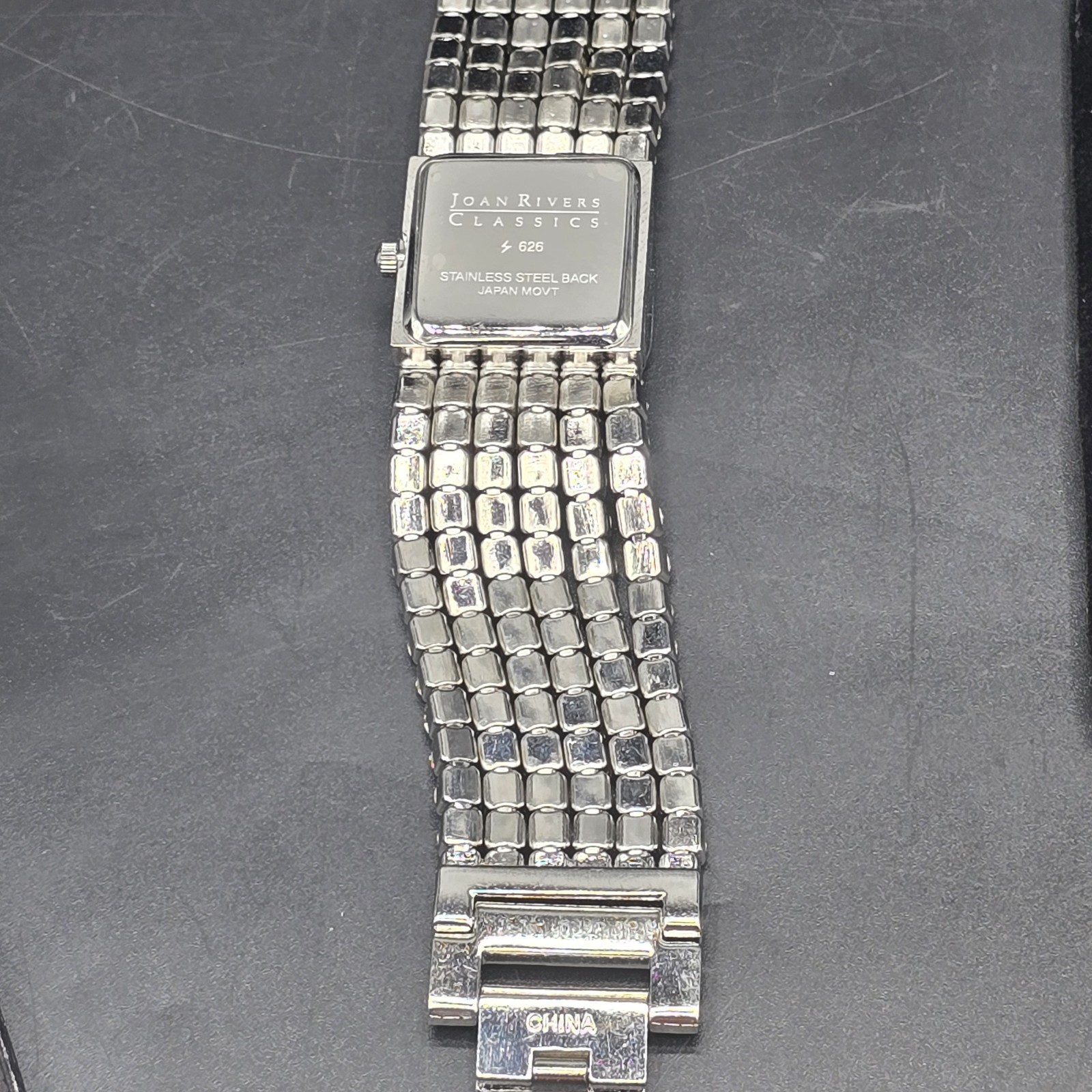 Joan Rivers Classics Rhinestone Watch 6–7” Quartz Bracelet w/ Box & Extra Links