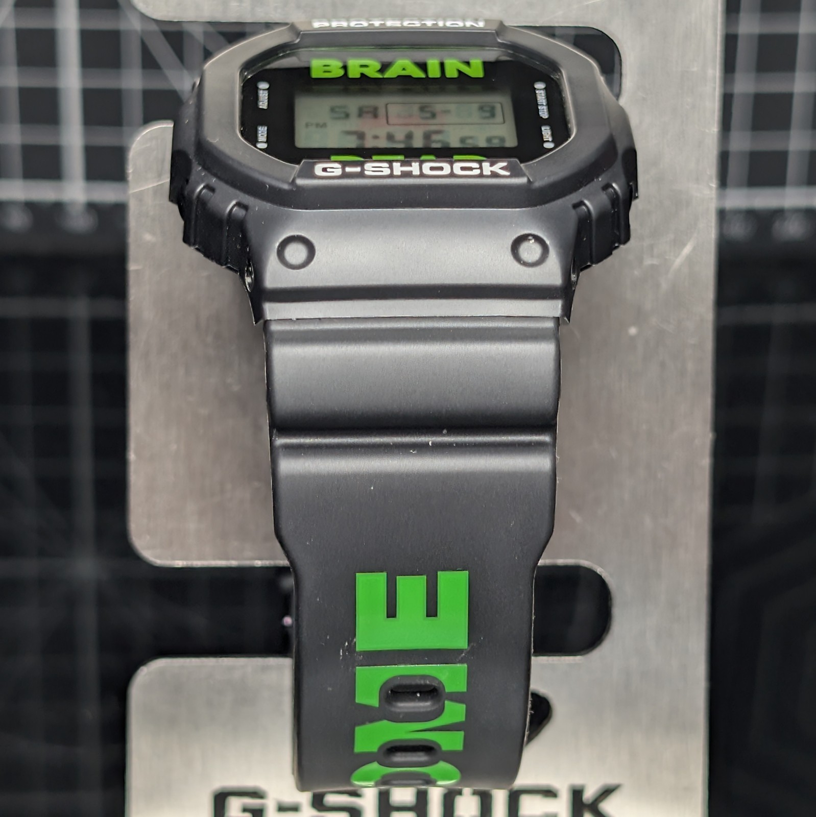 Casio G-Shock BRAIN DEAD DW-5600 Black Green Japanese Exclusive Square DW-5600VT