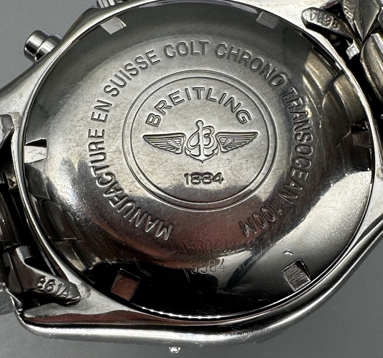 Breitling- Celebrity Chris Janson owned-41mm Men’s Transocean Chronograph-A53340